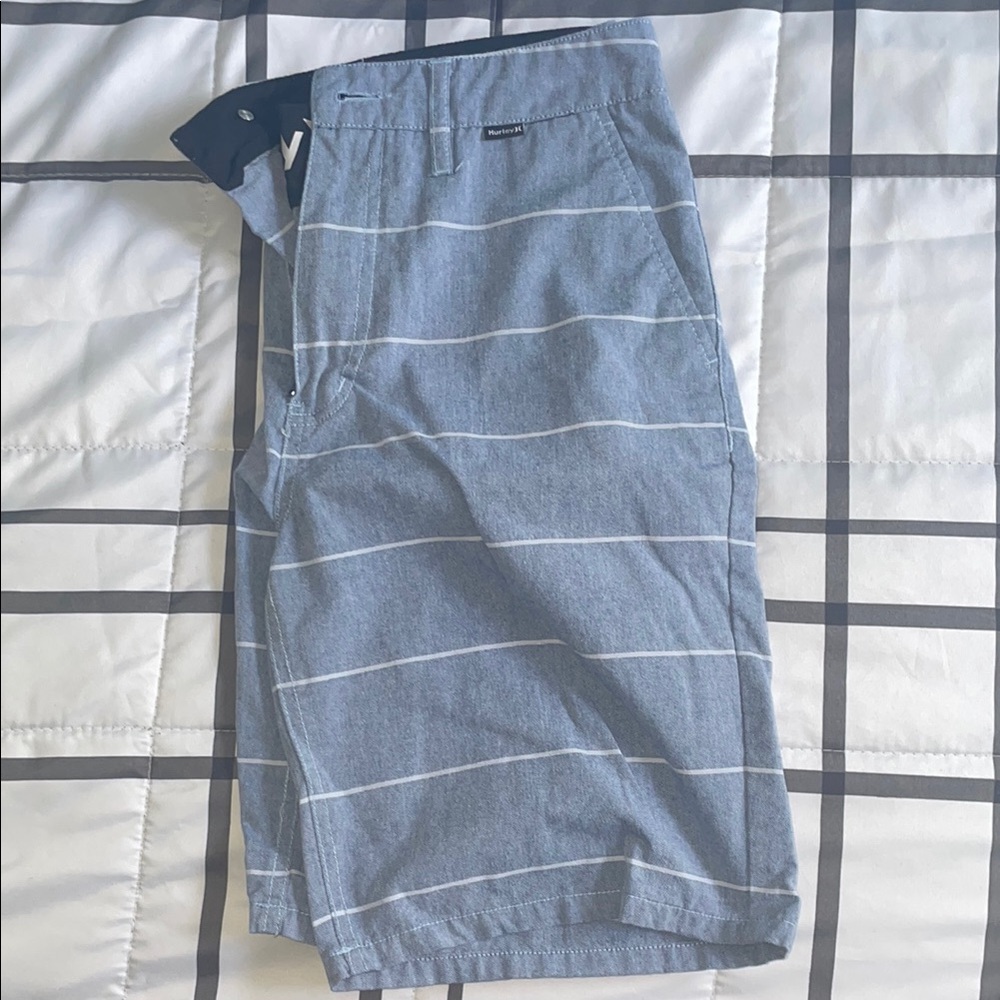 Hurley- Blue Striped Shorts